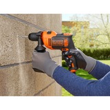 BLACK+DECKER BEH710-QS, Perceuse à percussion Orange/Noir