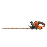 BLACK+DECKER BEHTS45, Taille-haies Orange/Noir, Avec lame de scie supplémentaire pour une capacité de coupe accrue