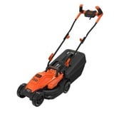 BLACK+DECKER BEMW451BH-QS tondeuse à gazon Marcher derrière un tracteur tondeuse Secteur Noir, Orange Orange/Noir, Marcher derrière un tracteur tondeuse, 32 cm, 2,3 cm, 6,3 cm, Lames rotatives, 35 L