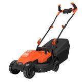 BLACK+DECKER BEMW451BH-QS tondeuse à gazon Marcher derrière un tracteur tondeuse Secteur Noir, Orange Orange/Noir, Marcher derrière un tracteur tondeuse, 32 cm, 2,3 cm, 6,3 cm, Lames rotatives, 35 L