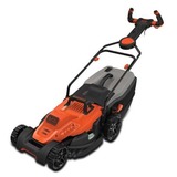 BLACK+DECKER BEMW481ES Tondeuse à gazon poussée Secteur Orange Orange/Noir, Tondeuse à gazon poussée, 600 m², 42 cm, 2 cm, 7 cm, Lames rotatives