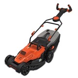 BLACK+DECKER BEMW481ES Tondeuse à gazon poussée Secteur Orange Orange/Noir, Tondeuse à gazon poussée, 600 m², 42 cm, 2 cm, 7 cm, Lames rotatives