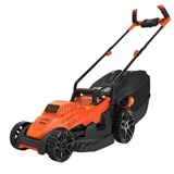 BLACK+DECKER BLACK+DECKER BEMW461BH-QS Tondeuse à Gazon Filaire 6 Hauteurs, 1400 W, Orange, 34 cm Orange/Noir, 1400 W, Orange, 34 cm