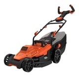 BLACK+DECKER BEMW471ES-QS Tondeuse à Gazon Filaire 6 Hauteurs, 1600 W, Orange, 38 cm