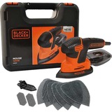 BLACK+DECKER BLACK+DECKER KA2500K Levigatrice Multifunzione Mouse, Velocità 14.000 Giri/Min, 120 W, Ponceuses de détails Orange/Noir, Velocità 14.000 Giri/Min, 120 W