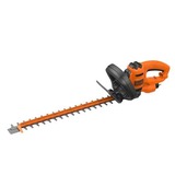 BLACK+DECKER Black + Decker Elektro-Heckenschere (500W, 50 cm Schwertlänge, 22 mm Schnittstärke, Bügel-Zweithandgriff und transparentem Handschutz, für mittlere bis große Hecken), Taille-haies Orange/Noir, 50 cm Schwertlänge, 22 mm Schnittstärke, Bügel-Zweithandgriff und transparentem Handschutz, für mittlere bis große Hecken)
