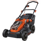 BLACK+DECKER CLM3820L2 Tondeuse à gazon poussée Batterie Noir, Orange Noir/Orange, Tondeuse à gazon poussée, 600 m², 38 cm, 3 cm, 8 cm, Lames rotatives