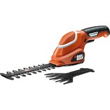 BLACK+DECKER GSL700 cisaille sans fil Noir, Orange Lithium 7 V, Ciseaux à buisson Orange/Noir, Noir, Orange, Lithium, 7 V, 1,2 Ah, 650 g