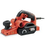 BLACK+DECKER KW750K Rabot électrique 750 W 16000 tr/min Noir, Rouge Orange/Noir