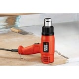 BLACK+DECKER KX1650 740l/min 1750W Rouge pistolet à air chaud, Souffleur à chaleur Orange, 740 l/min, 460 - 600 °C, 570 l/min, Rouge, Secteur, 1750 W