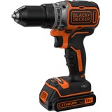 BLACK+DECKER Perceuse sans fil BL186K, Perceuse/visseuse Noir/Orange, Batterie, chargeur et mallette inclus