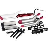 BaByliss MS22E brosse soufflante et fer à lisser Fer à friser À chaleur Rouge, Argent 1,8 m, Multistyler Framboise/Argent, Fer à friser, À chaleur, Rouge, Argent, 1,8 m, Secteur, 1,9 cm