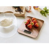 Bestron AKS700CO escabeaux de cuisine Cuivre Comptoir Carré Balance de ménage électronique, Balance de cuisine Cuivre, Balance de ménage électronique, 5 kg, 1 g, Cuivre, Comptoir, Carré