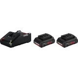 Bosch 1 600 A01 BA3 batterie et chargeur d’outil électroportatif Ensemble de batterie et de chargeur Noir, Ensemble de batterie et de chargeur, Lithium-Ion (Li-Ion), 4 Ah, 18 V, Bosch, Noir