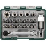 Bosch 2 607 017 160 embout de tournevis 27 pièce(s), Set d'outils Vert, 27 pièce(s), Cruciforme, Torx, PH 1, PH 2, PH 3, 4,5,6 mm, T10, T15, T20, T25, T30, 3,4,5,6 mm