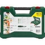 Bosch 2 607 017 195 foret Ensemble de forets 91 pièce(s), Perceuse, ensembles embouts Vert, Perceuse, Ensemble de forets, Métal, pierre, Bois, 1,8 kg, 91 pièce(s), Phillips, Cruciforme, Torx
