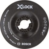 Bosch 2 608 601 716 accessoire pour meuleuse d'angle Assiette-support, Patin de ponçage Assiette-support, 12,5 cm, Bosch, Noir, 12250 tr/min, Plastique