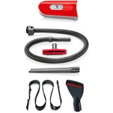 Bosch BCH6ZOOO aspirateur balai et balai électrique Sans sac 0,9 L Rouge, Aspirateur balais Rouge