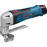 Bosch Cisaille à tôle sans-fil GSC 12V-13 Professional Bleu/Noir, Cisaille électrique, 3600 spm, 1,3 mm, 2 mm, 3,5 m/s², 1,5 m/s²