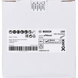 Bosch Disque abrasif en fibre X-LOCK R444 Expert pour métal, Ø 125mm, K100, Meule d’affûtage 