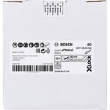 Bosch Disque abrasif en fibre X-LOCK R444 Expert pour métal, Ø 125mm, K80, Meule d’affûtage 