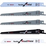 Bosch F016800307 Lame de scie sauteuse, à chantourner et sabre Lames de scie sabre 5 pièce(s), Jeu de lames de scie Lames de scie sabre, Métal, Plaque de plâtre, Bois, 5 pièce(s)
