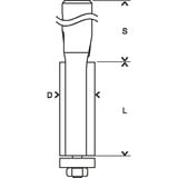 Bosch Fraise à affleurer Expert pour stratifié bois, Ø 12,7mm Fraise à araser, 6,8 cm, 2,54 cm, 1,27 cm, 8 mm, 1 pièce(s)