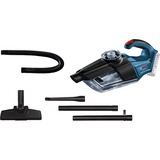 Bosch GAS 18V-1 Professional aspirateur de table Noir, Bleu, Rouge, Translucide Sans sac, Aspirateur à main Bleu/Noir, Sec, Filtrage, 600 l/min, Sans sac, Noir, Bleu, Rouge, Translucide, 0,7 L