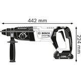 Bosch GBH 18V-26 D Professional 425 W 890 tr/min SDS Plus, Marteau piqueur Bleu/Noir, SDS Plus, Noir, Bleu, 2,6 cm, 890 tr/min, 890 tr/min, 2,5 J