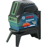 Bosch GCL 2-15 G Niveau de pointage 10 m 500-540 nm (< 10 mW), Laser Cross Ligne Bleu/Noir, 10 m, 0,3 mm/m, 4°, 15 m, horizontale/verticale, Vert