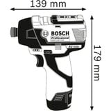 Bosch GDR 12V-110 Professional 1/4" 110 N·m 10,8 V, Visseuse à choc Bleu/Noir, Douille à choc, 1/4", 110 N·m, 1200 tr/min, 2600 tr/min, 10 m/s²
