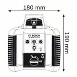Bosch GRL 300 HV Professional Niveau rotatif 300 m 635 nm (< 1 mW), Laser rotatif Bleu, 300 m, 0,1 mm/m, 5°, 600 tr/min, Rouge, 3R