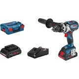 Bosch GSB 18V-110 C 2100 tr/min 1,9 kg Noir, Bleu, Perceuse à percussion Bleu/Noir, Perceuse à poignée pistolet, Sans brosse, Noir, Bleu, 1,3 cm, 2100 tr/min, 8,2 cm