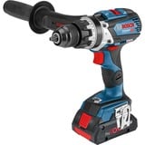 Bosch GSB 18V-110 C 2100 tr/min 1,9 kg Noir, Bleu, Perceuse à percussion Bleu/Noir, Perceuse à poignée pistolet, Sans brosse, Noir, Bleu, 1,3 cm, 2100 tr/min, 8,2 cm