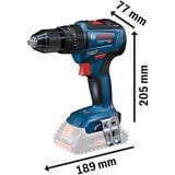 Bosch GSB 18V-55 PROFESSIONAL 1800 tr/min Sans clé 1,1 kg Noir, Bleu, Rouge, Perceuse à percussion Bleu/Noir, Perceuse à poignée pistolet, Sans clé, Sans brosse, Noir, Bleu, Rouge, 1,3 cm, 1800 tr/min
