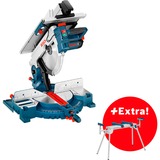Bosch GTM 12 JL + GTA 2600 3800 tr/min 1800 W, Coupe-et scie à onglet Bleu/Argent, 3800 tr/min, 48°, 48°, 47°, 2°, Secteur
