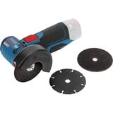 Bosch GWS 10,8-76 V-EC meuleuse d'angle 7,6 cm 19500 tr/min 900 g Bleu, 8-76 V-EC, 19500 tr/min, 7,6 cm, Batterie, 2,5 Ah, 900 g
