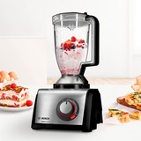 Bosch MC812M865 robot de cuisine 3,9 L Noir, Acier inoxydable Noir/acier inoxydable brossé, 3,9 L, Noir, Acier inoxydable, Batteur, Blender, Hacher, Découpe, Mélange, Purée, Activité, Plastique, 430 mm