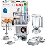 Bosch MC812S814 robot de cuisine 1250 W 3,9 L Acier inoxydable, Blanc Blanc/acier inoxydable brossé, 3,9 L, Acier inoxydable, Blanc, Rotatif, CE, EAC, VDE, Plastique, 1250 W