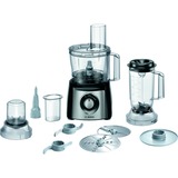 Bosch MCM3PM386 robot de cuisine 900 W 2,3 L Noir, Transparent Noir/acier inoxydable brossé, 2,3 L, Noir, Transparent, Rotatif, 17000 tr/min, Mélange, 1,2 m