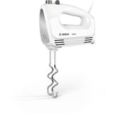 Bosch MFQ24200 mixeur Batteur à main 400 W Acier brossé, Blanc, Mélangeur à main Blanc/en acier inoxydable, Batteur à main, Acier brossé, Blanc, Batteur, Pétrisseur, Mélange, Mélange, Boutons, Foie, Métal, Plastique, 400 W