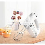 Bosch MFQ24200 mixeur Batteur à main 400 W Argent, Blanc, Mélangeur à main Blanc/en acier inoxydable, Batteur à main, Argent, Blanc, Batteur, Pétrisseur, Mélange, Mélange, Boutons, Foie, Métal, Plastique, 400 W