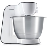 Bosch MUM50E32DE robot de cuisine 3,9 L Argent 800 W Blanc, 3,9 L, Argent, Boutons, 1,25 L, 1,1 m, 1,25 g