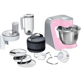 Bosch MUM58K20 robot de cuisine 1000 W 3,9 L Gris, Rose, Acier inoxydable Rose/Argent, 3,9 L, Gris, Rose, Acier inoxydable, Rotatif, 1,25 L, 1,1 m, Acier inoxydable