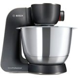 Bosch MUM59N26DE robot de cuisine 1000 W 3,9 L Acier inoxydable Noir/en acier inoxydable, 3,9 L, Acier inoxydable, Boutons, 4 disques, Acier inoxydable, 1000 W