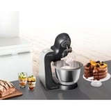 Bosch MUM59N26DE robot de cuisine 1000 W 3,9 L Acier inoxydable Noir/en acier inoxydable, 3,9 L, Acier inoxydable, Boutons, 4 disques, Acier inoxydable, 1000 W