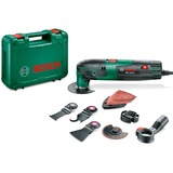 Bosch PMF 220 CE Set Noir, Vert 220 W 20000 OPM, Outil de multi fonction Vert/Noir, Fraisage, rognage, Découpe, Meulage, Sciage, Décapage, Noir, Vert, 20000 OPM, 15000 OPM, 2,8°, Secteur
