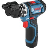 Bosch Perceuse-visseuse sans fil GSR 12V-15 FC Professional, Tournevis Bleu/Noir, Perceuse à poignée pistolet, Sans clé, Noir, Bleu, 1 cm, 1300 tr/min, 3 cm