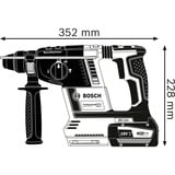 Bosch Perforateur sans fil GBH 18V-26 Professional solo, Marteau piqueur Bleu/Noir