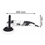 Bosch Polisseuse GPO 14 CE Professional Bleu, Ponceuse orbitale, 3000 tr/min, Secteur, 1400 W, 800 W, 440 mm